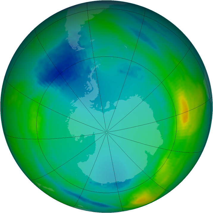 Ozone Map 1991-08-01